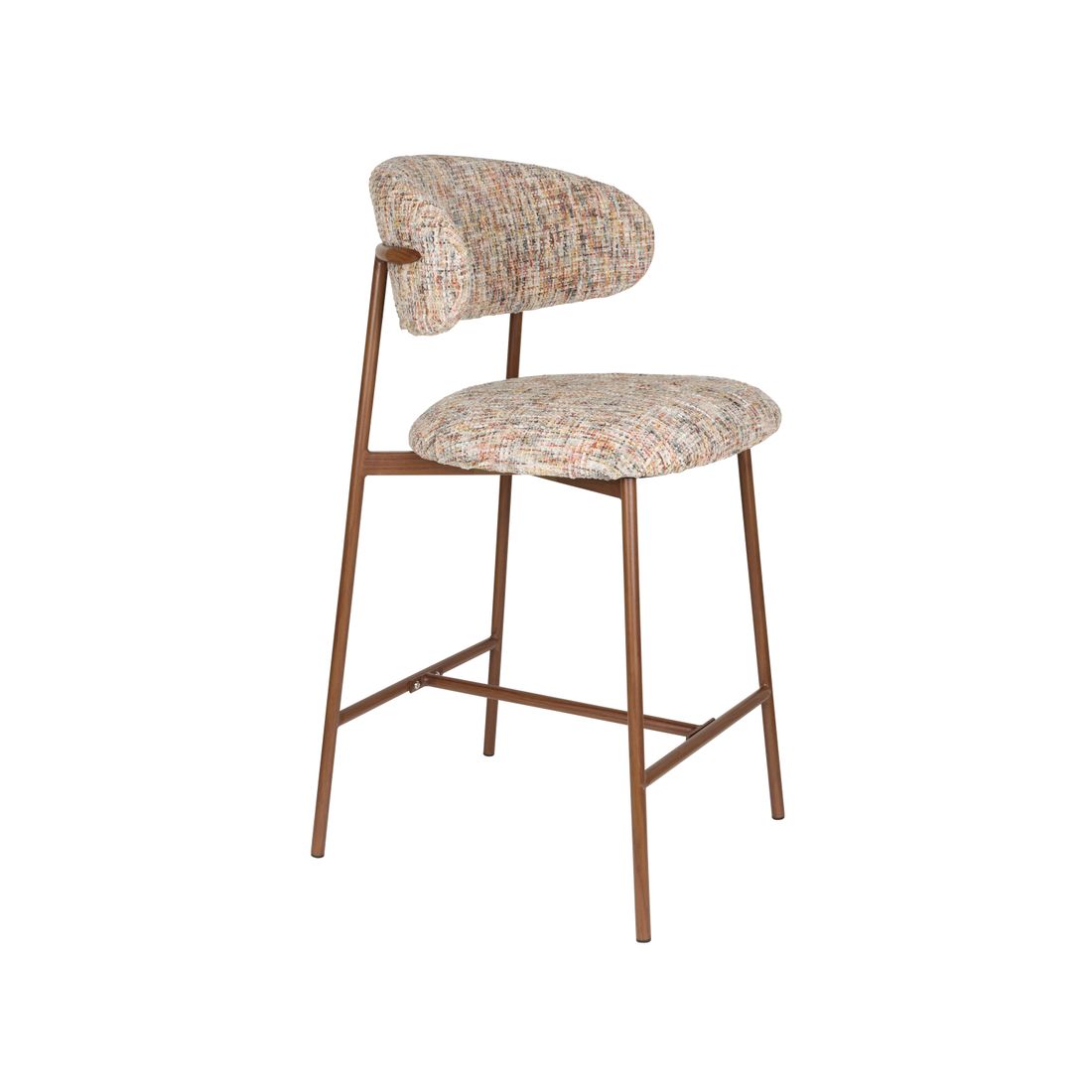 White Label Living Barkruk Claes Multicolour - KwaliteitWonen.nl