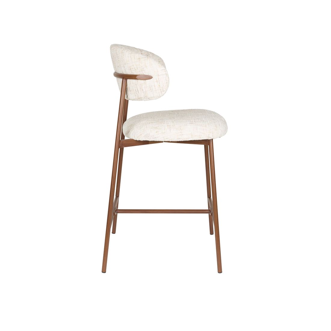 White Label Living Barkruk Claes Off-White - KwaliteitWonen.nl