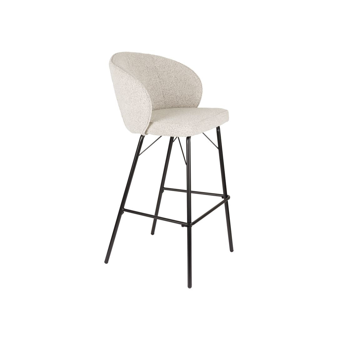 White Label Living Barkruk Joa Beige - KwaliteitWonen.nl