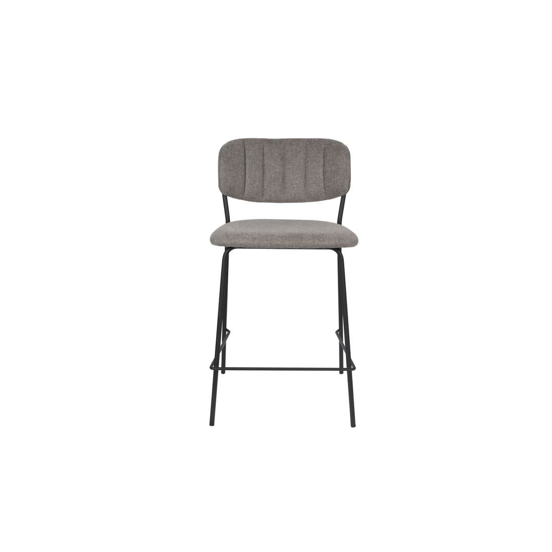 White Label Living Barkruk Jolien Zwart Grijs - KwaliteitWonen.nl