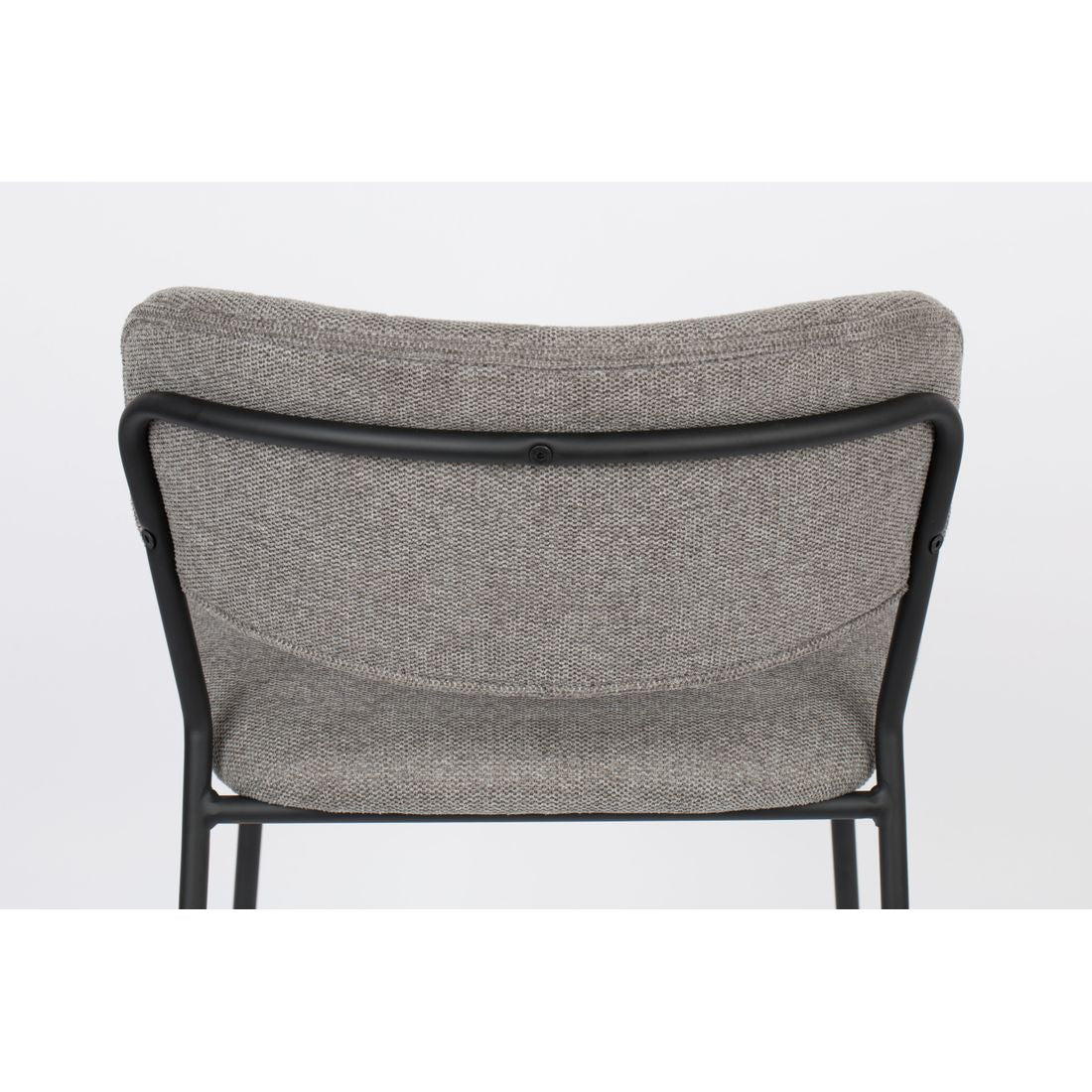 White Label Living Barkruk Jolien Zwart Grijs - KwaliteitWonen.nl