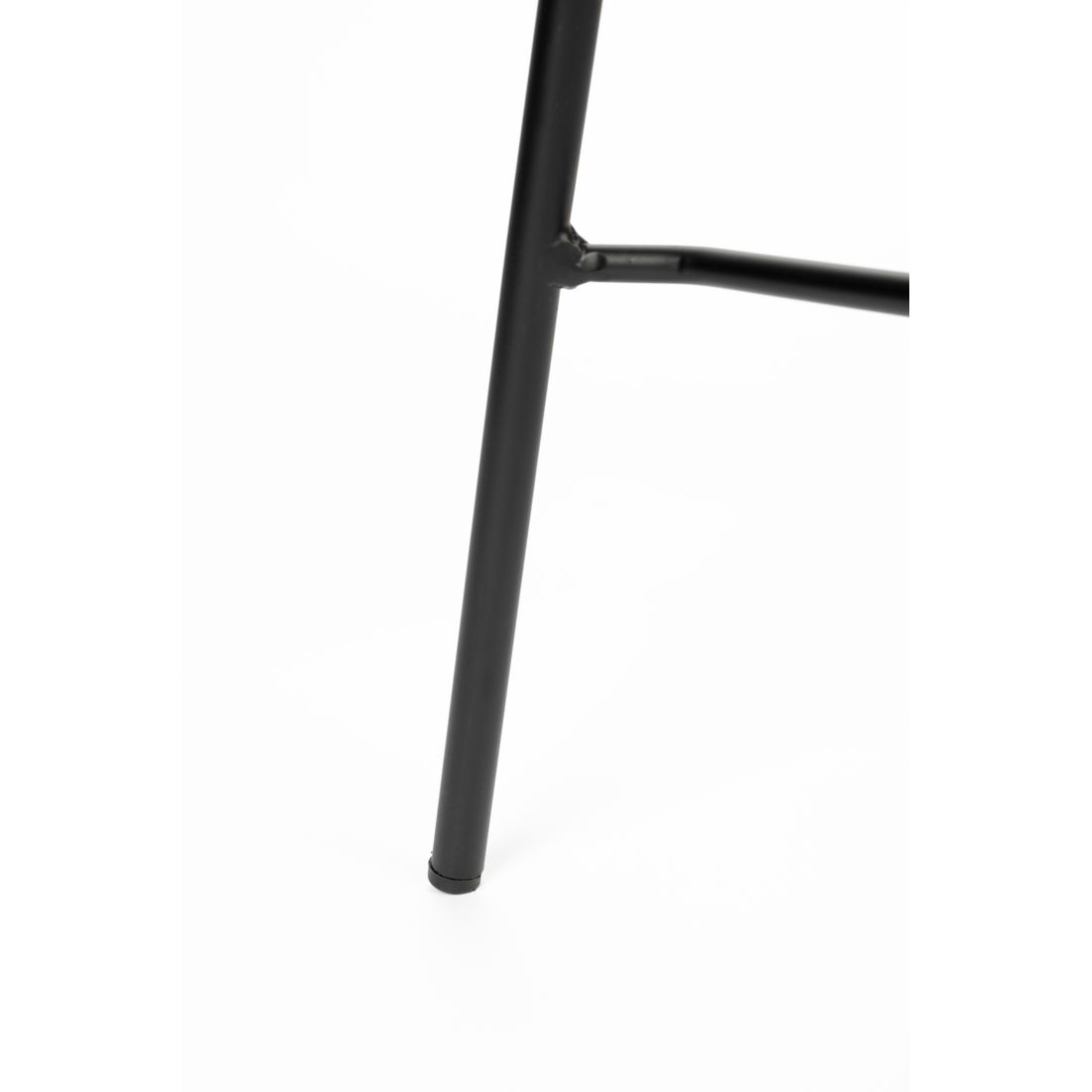 White Label Living Barkruk Jolien Zwart / Wit Boucle - KwaliteitWonen.nl