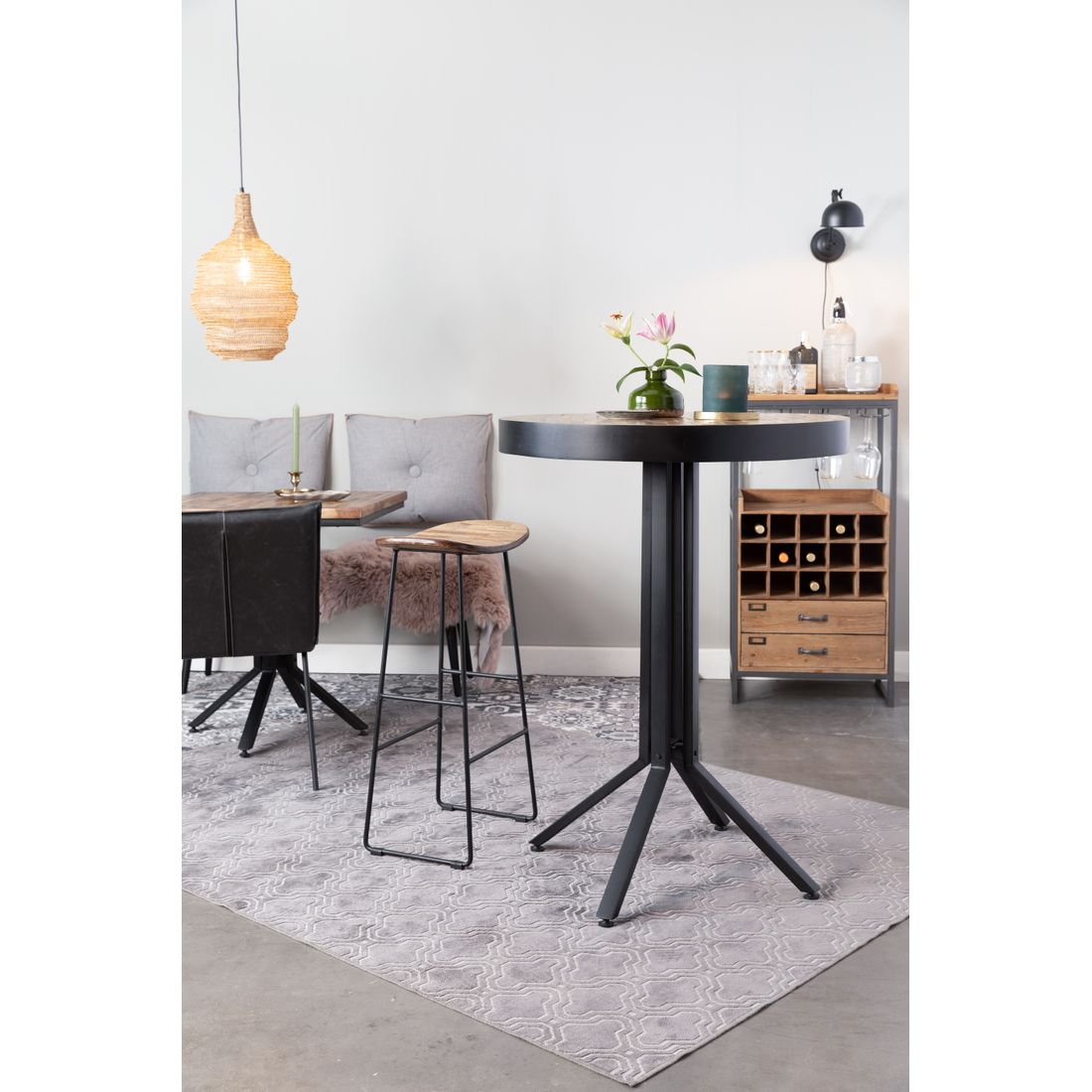 White Label Living Barkruk Tangle Naturel - KwaliteitWonen.nl