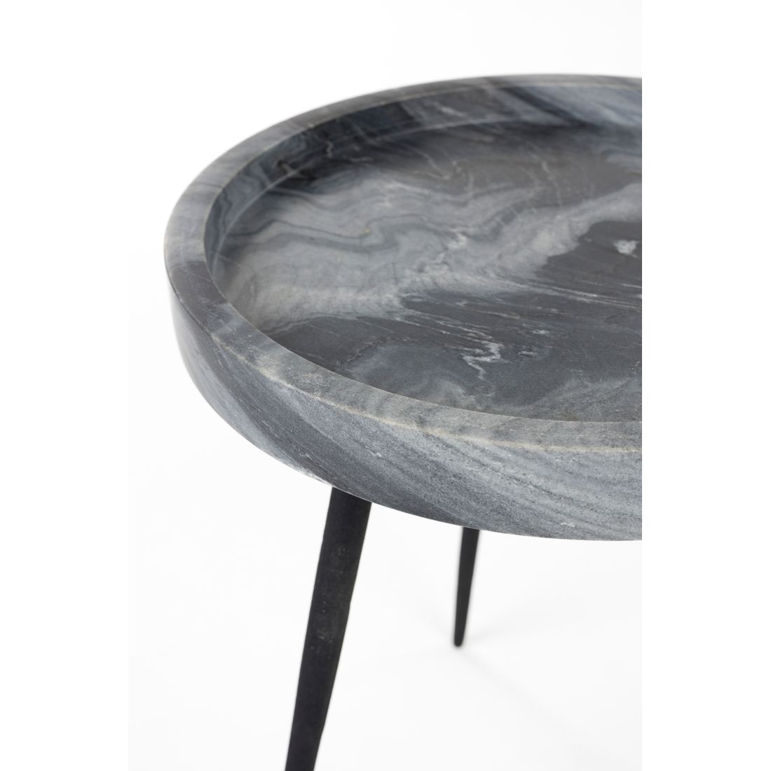 White Label Living Bijzettafel Karrara Grijs - KwaliteitWonen.nl