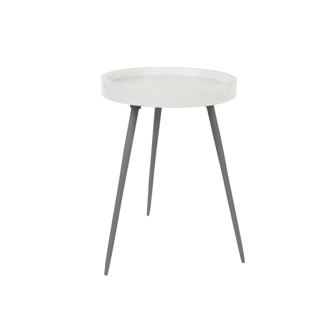 White Label Living Bijzettafel Karrara Wit - KwaliteitWonen.nl
