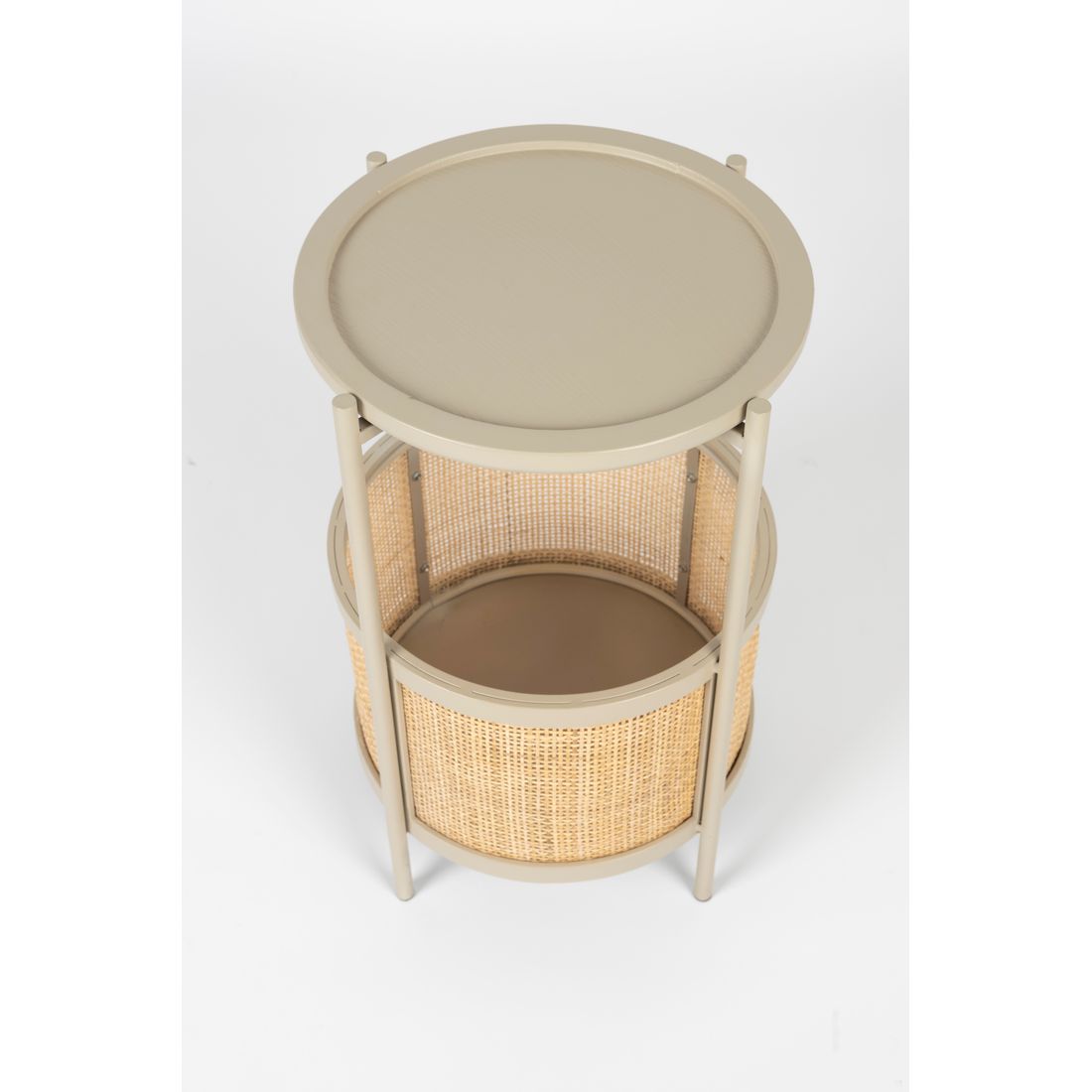 White Label Living Bijzettafel Makoto Beige - KwaliteitWonen.nl