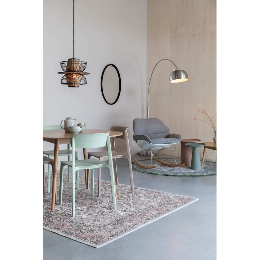 White Label Living Bijzettafel Ringar Roze L - KwaliteitWonen.nl
