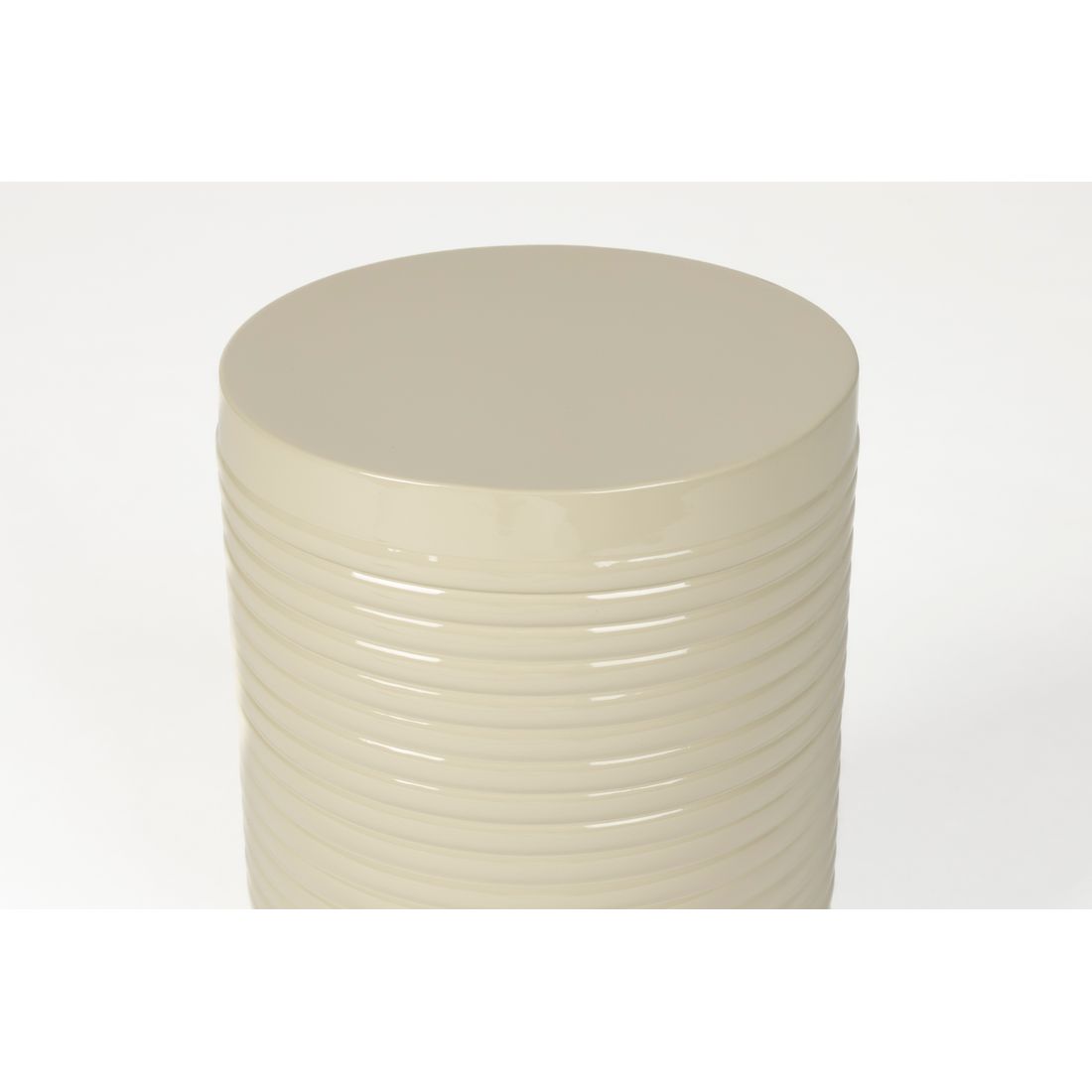 White Label Living Bijzettafel Sven Wit Beige S - KwaliteitWonen.nl