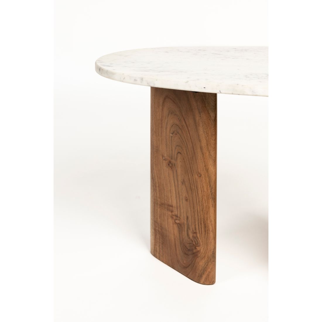White Label Living Bijzettafel Tanda Marmer Wit - KwaliteitWonen.nl
