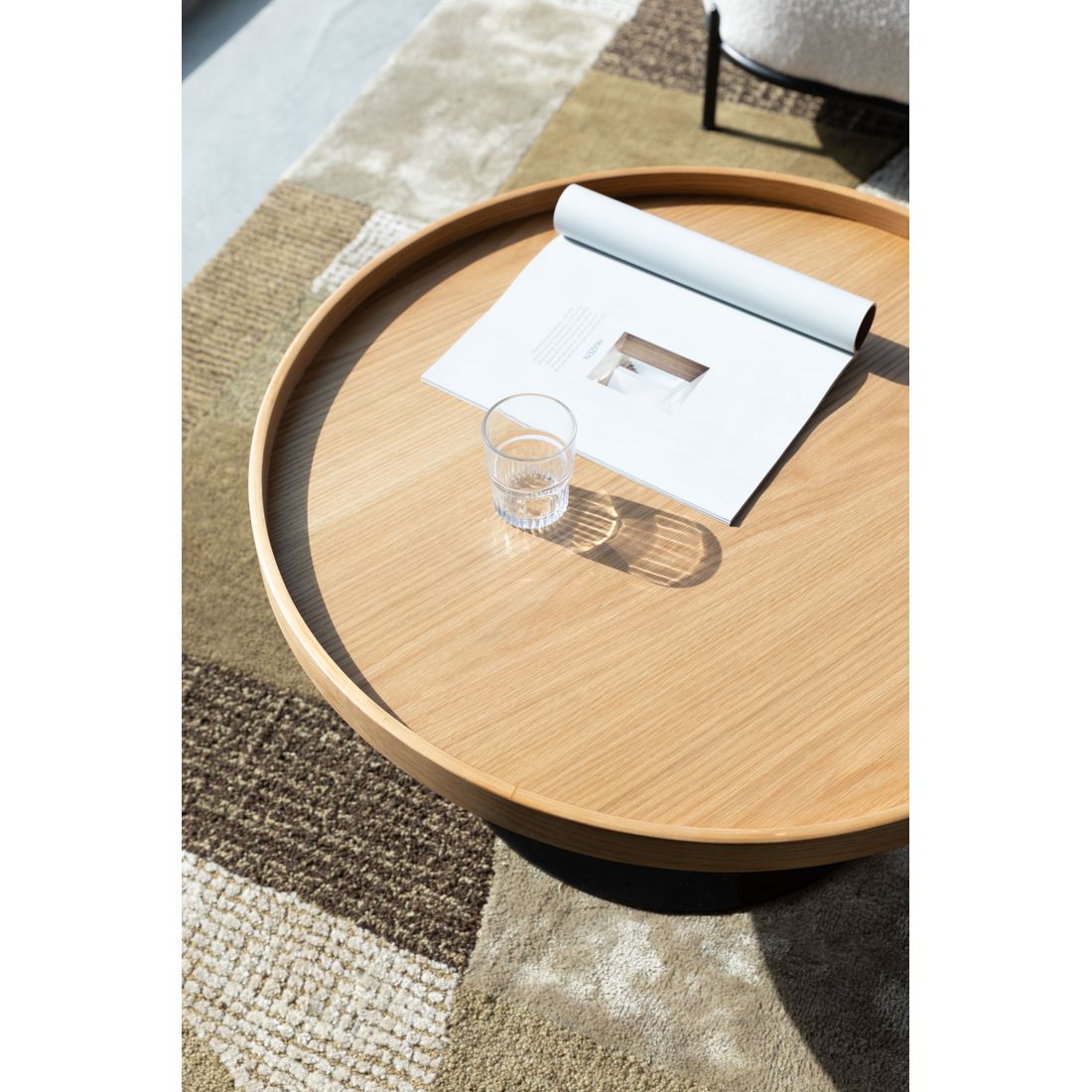 White Label Living Bijzettafel Yuri Naturel Eiken L - KwaliteitWonen.nl