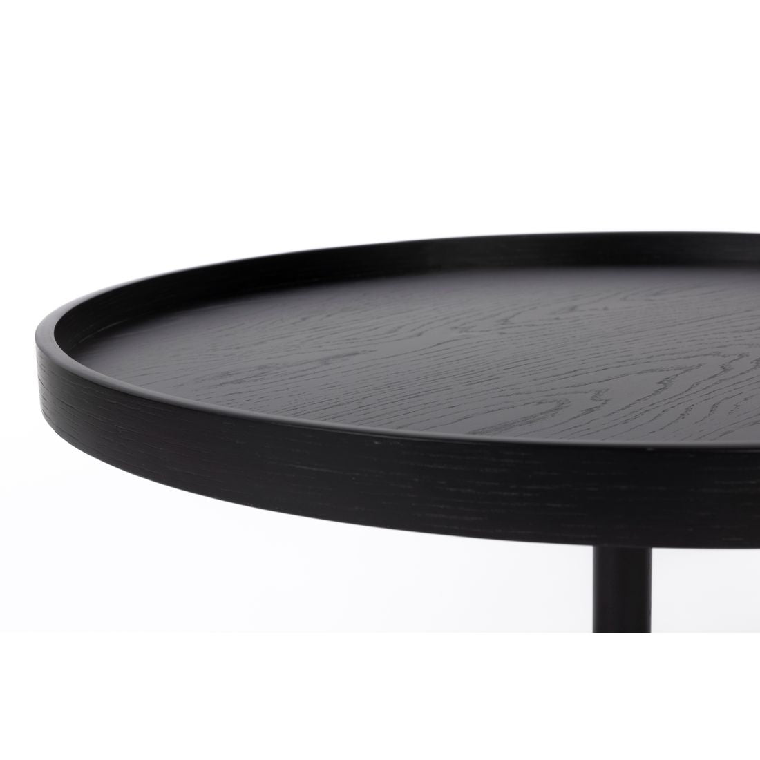 White Label Living Bijzettafel Yuri Zwart L - KwaliteitWonen.nl