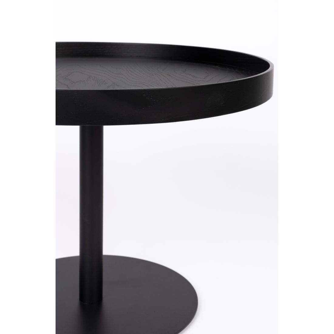 White Label Living Bijzettafel Yuri Zwart M - KwaliteitWonen.nl