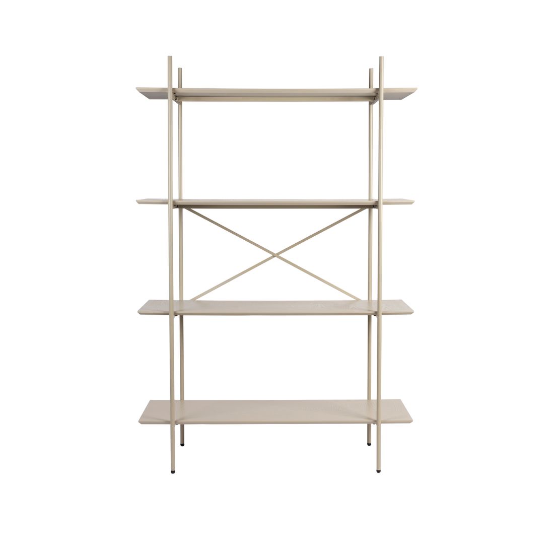 White Label Living Boekenkast Marcio Beige - KwaliteitWonen.nl