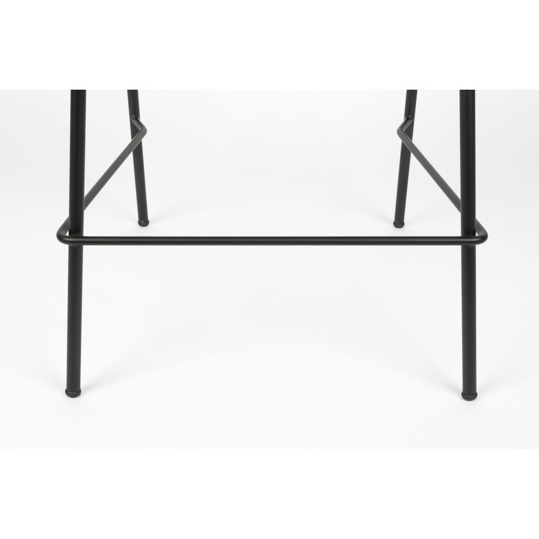 White Label Living Counter Stool Jolien Black/Beige Bouclé - KwaliteitWonen.nl