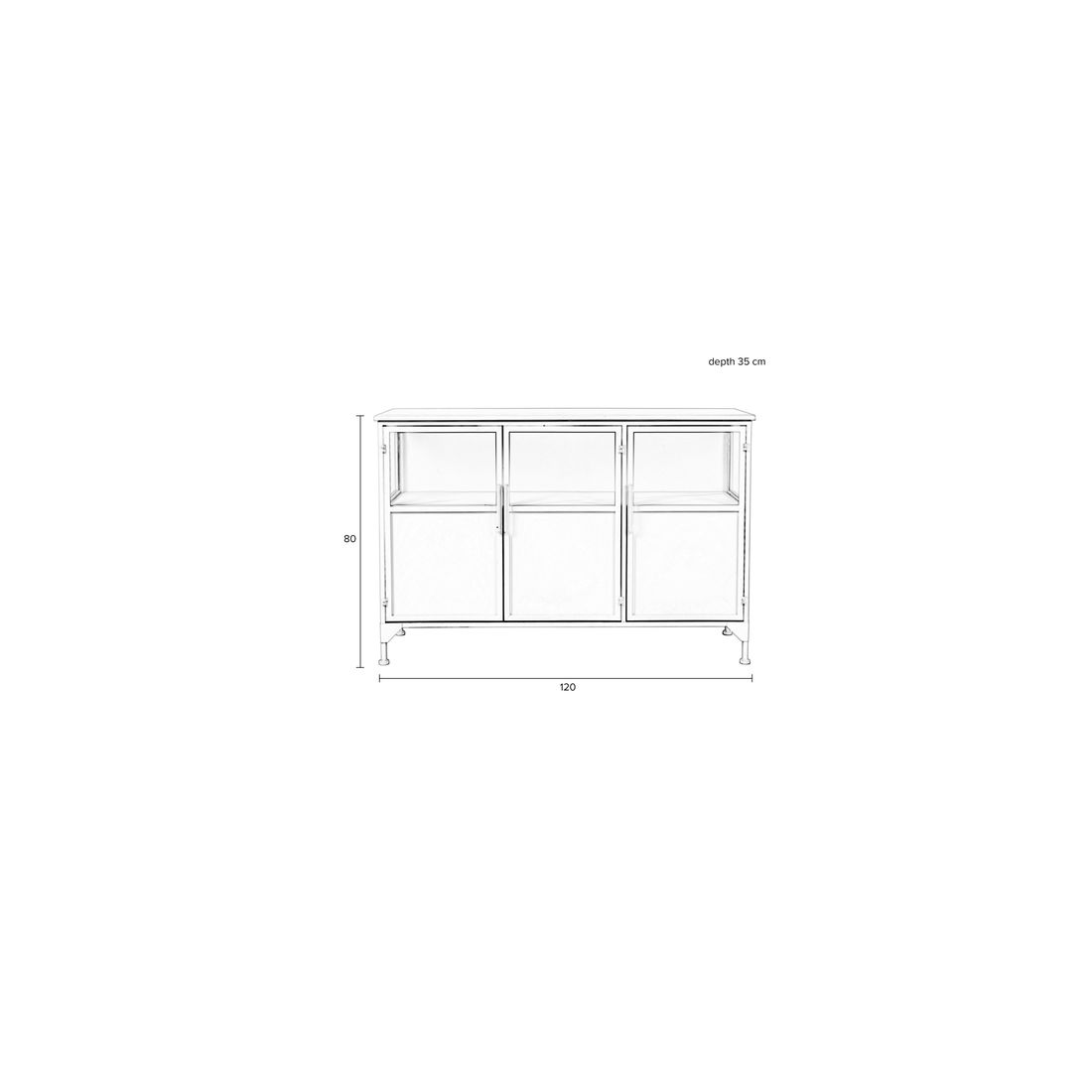 White Label Living Dressoir Miya - KwaliteitWonen.nl