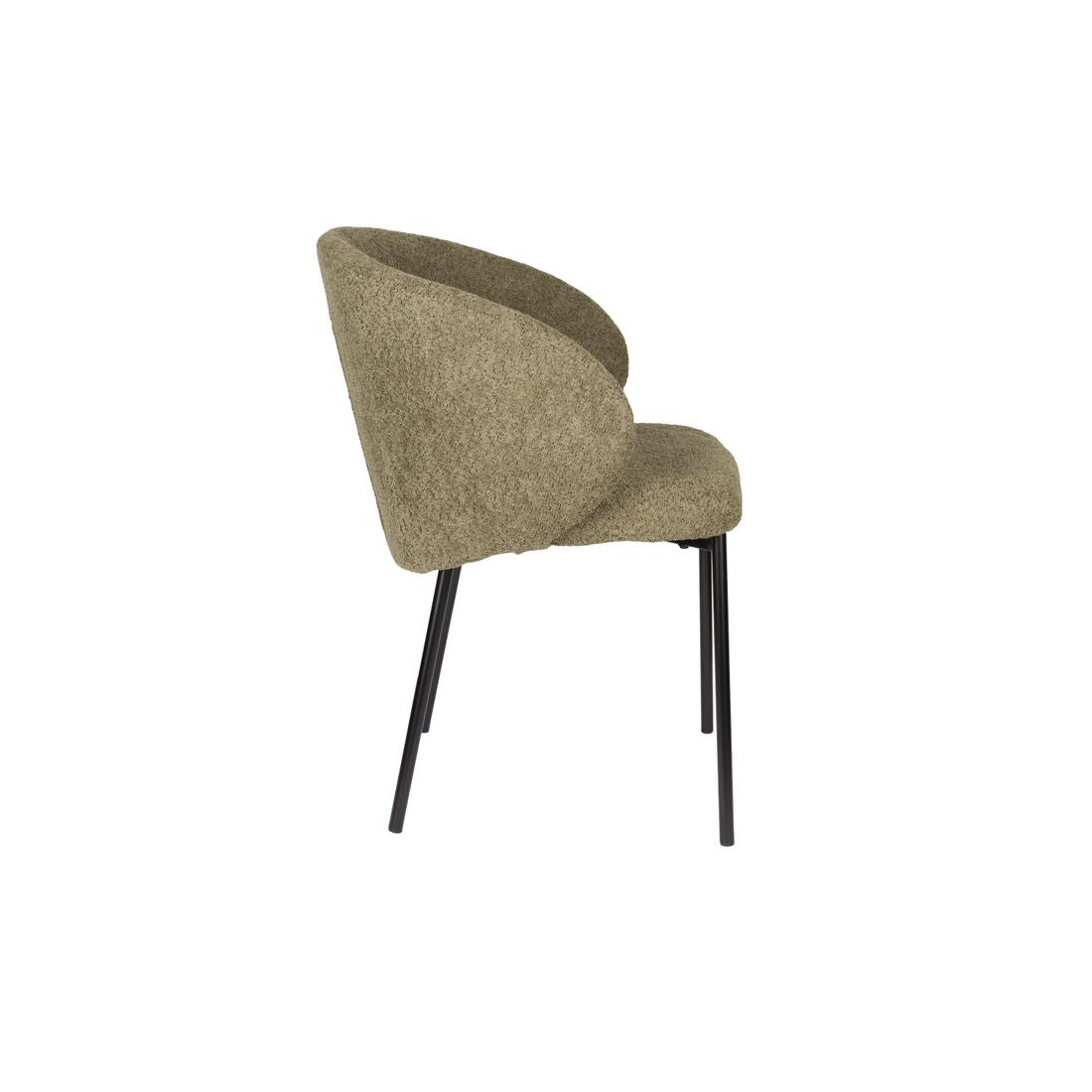 White Label Living Eetkamerstoel Ayle Moss Groen - KwaliteitWonen.nl