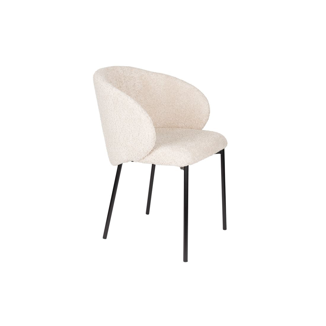 White Label Living Eetkamerstoel Ayle Wit - KwaliteitWonen.nl