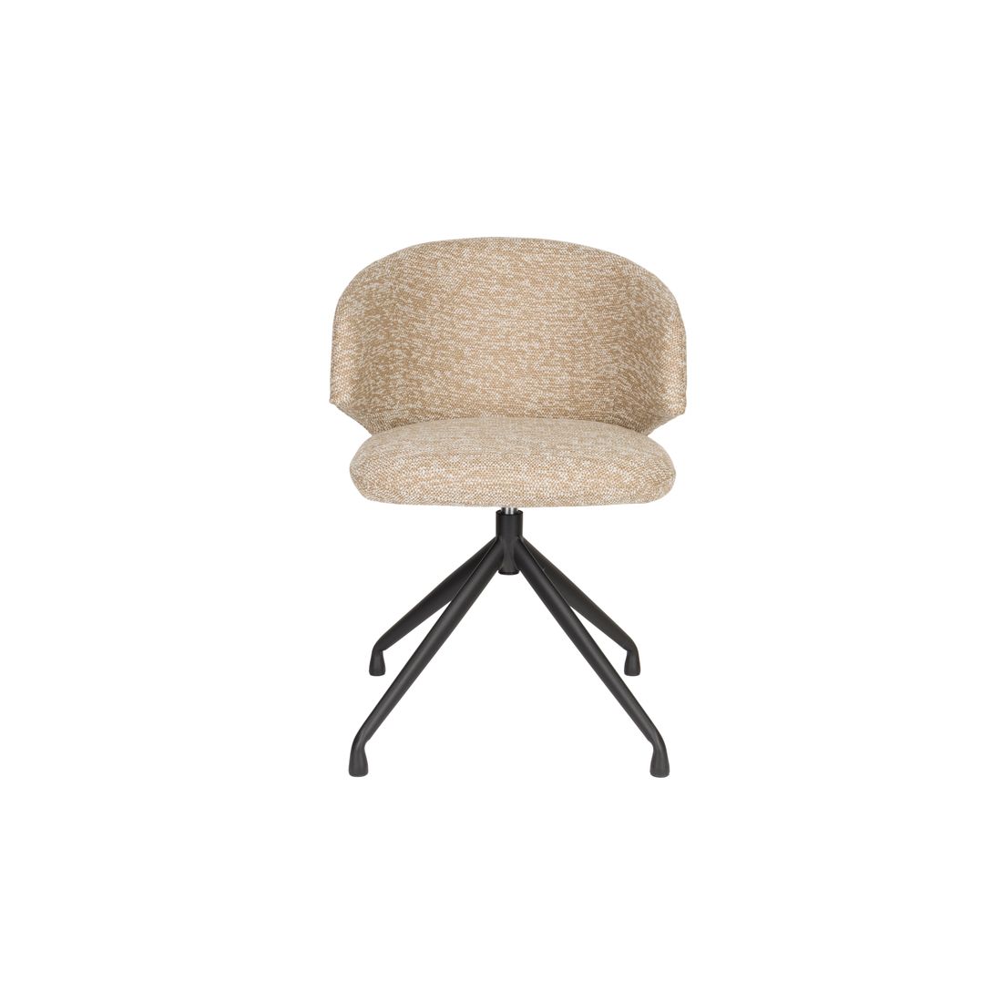 White Label Living Eetkamerstoel Balado Draaibaar Bruin Beige - KwaliteitWonen.nl