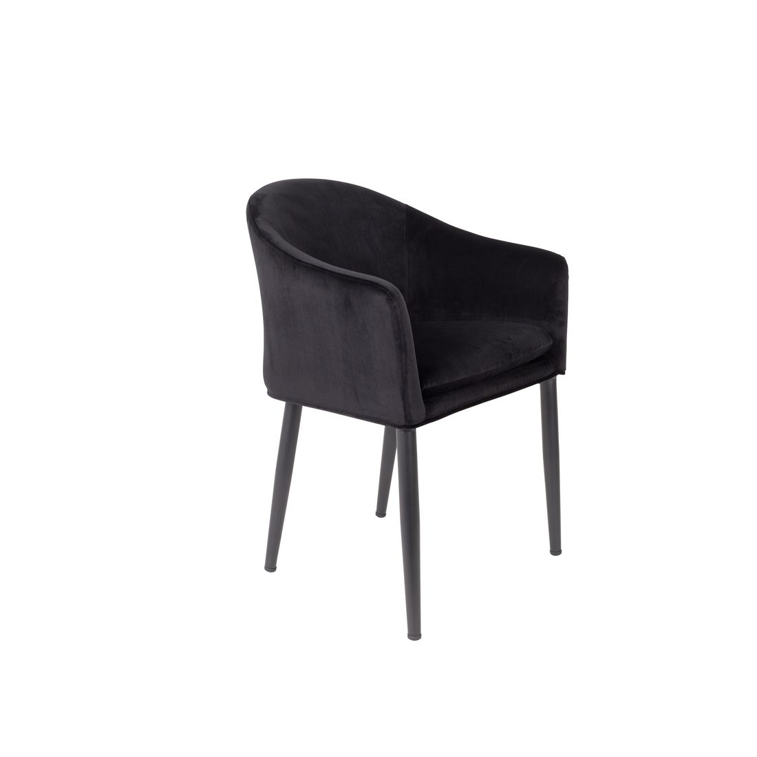 White Label Living Eetkamerstoel Catelyn Zwart - KwaliteitWonen.nl