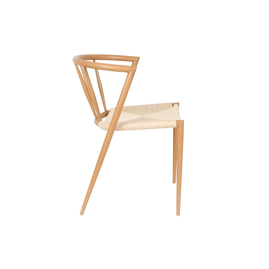 White Label Living Eetkamerstoel Che Naturel Eiken - KwaliteitWonen.nl
