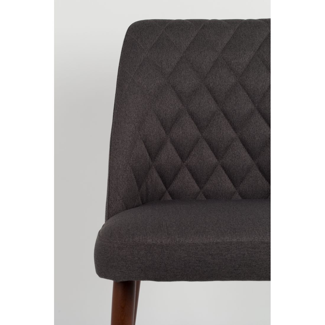 White Label Living Eetkamerstoel Conway Donkergrijs - KwaliteitWonen.nl