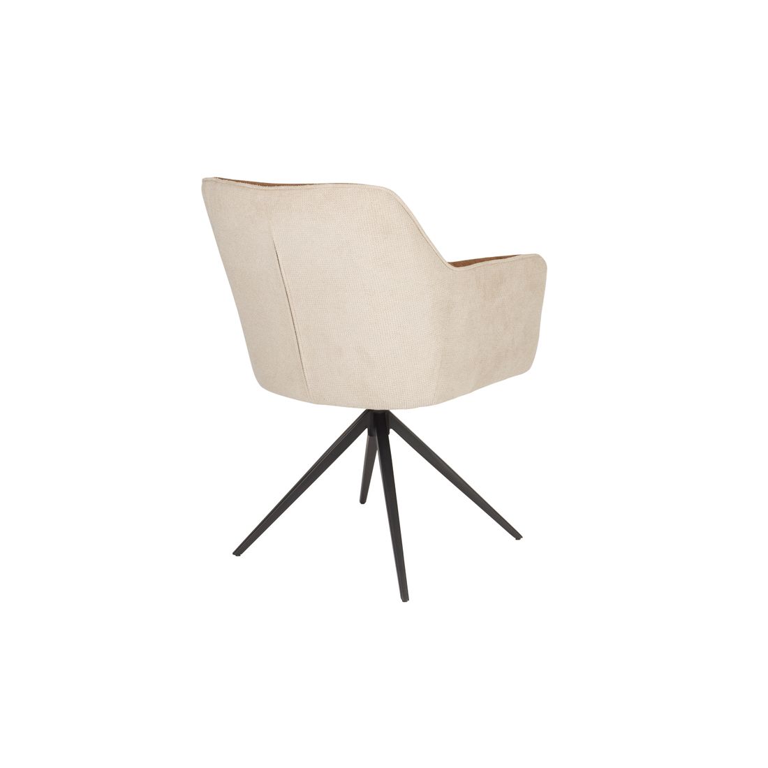 White Label Living Eetkamerstoel Daley Beige / Bruin - KwaliteitWonen.nl