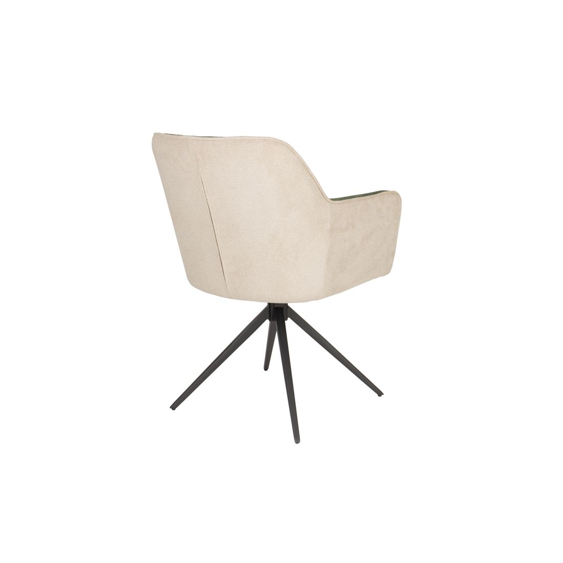 White Label Living Eetkamerstoel Daley Beige Groen - KwaliteitWonen.nl