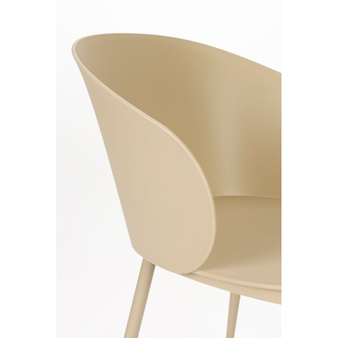 White Label Living Eetkamerstoel Gigi Beige - KwaliteitWonen.nl