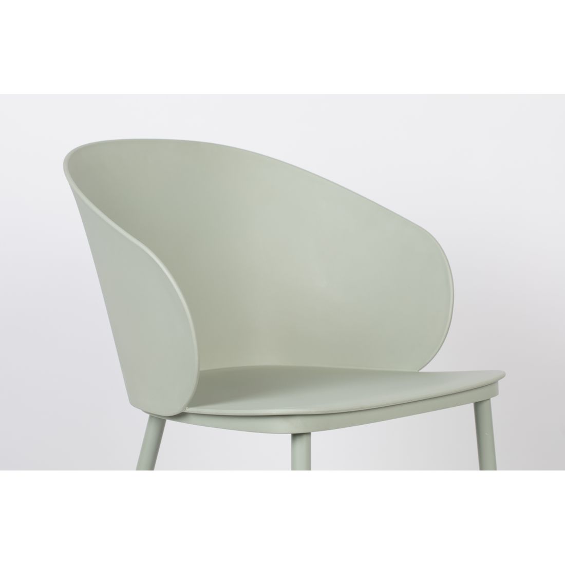 White Label Living Eetkamerstoel Gigi Groen - KwaliteitWonen.nl