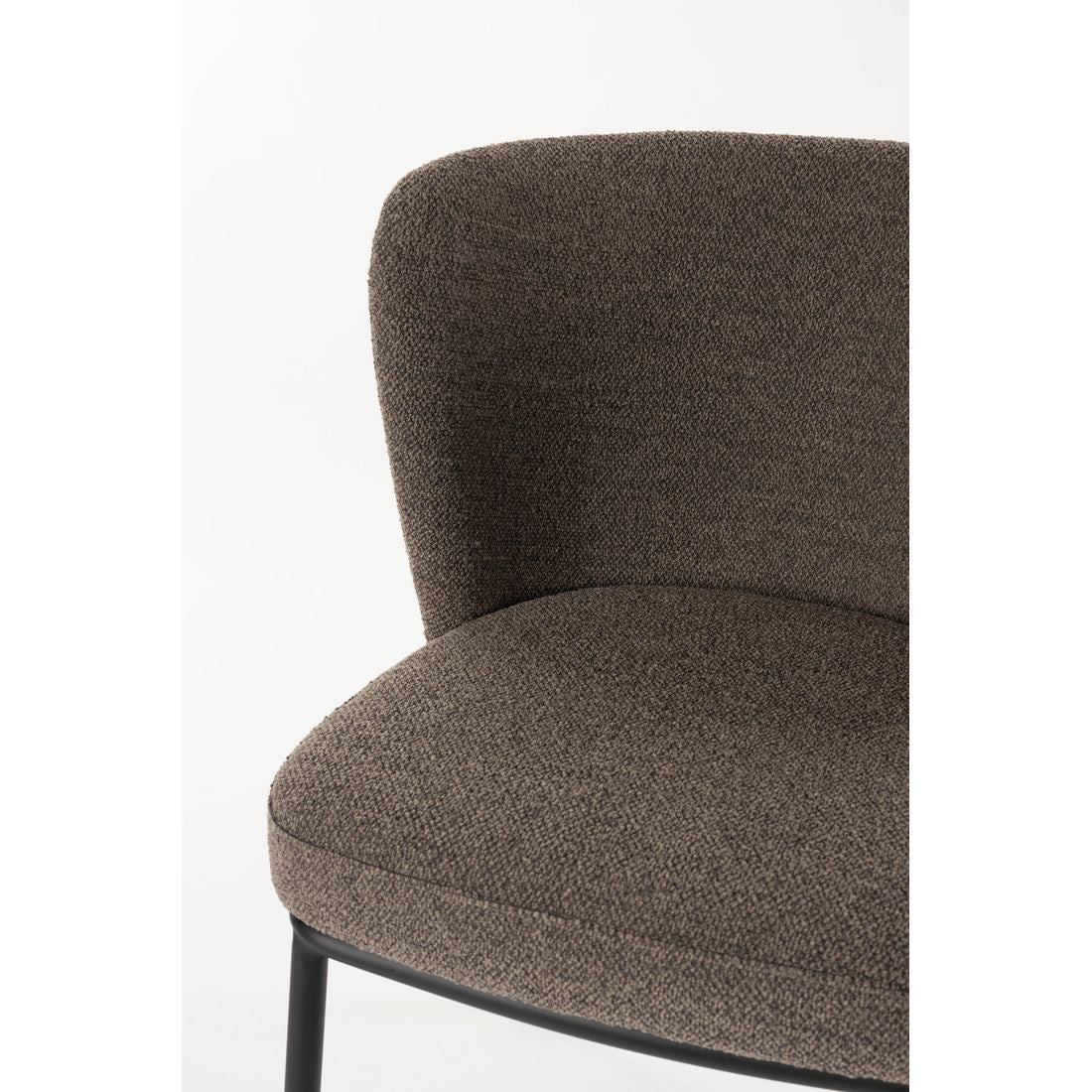 White Label Living Eetkamerstoel Guus Bruin - KwaliteitWonen.nl