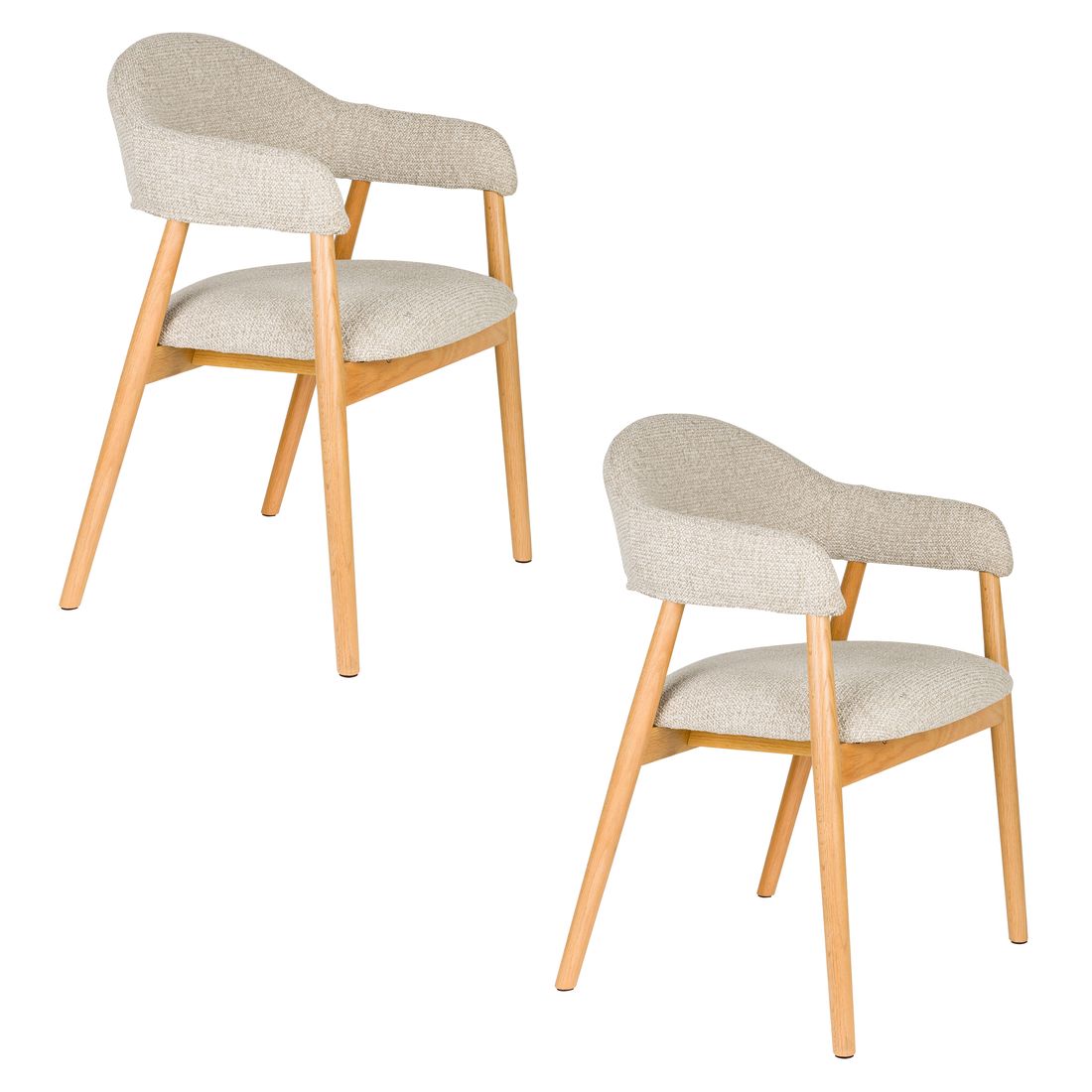 White Label Living Eetkamerstoel Indy Beige - KwaliteitWonen.nl