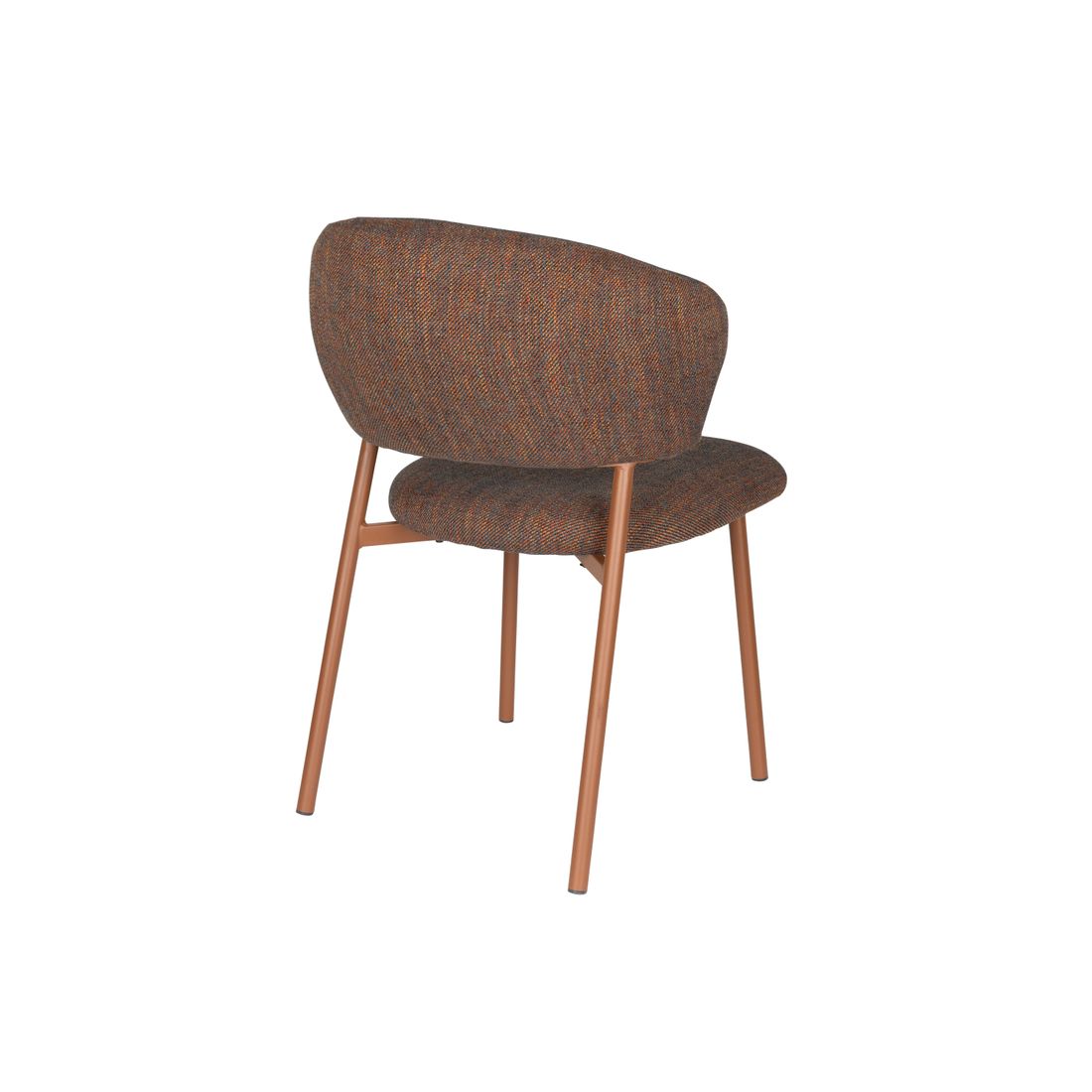 White Label Living Eetkamerstoel Jasmine Dark Multicolour - KwaliteitWonen.nl