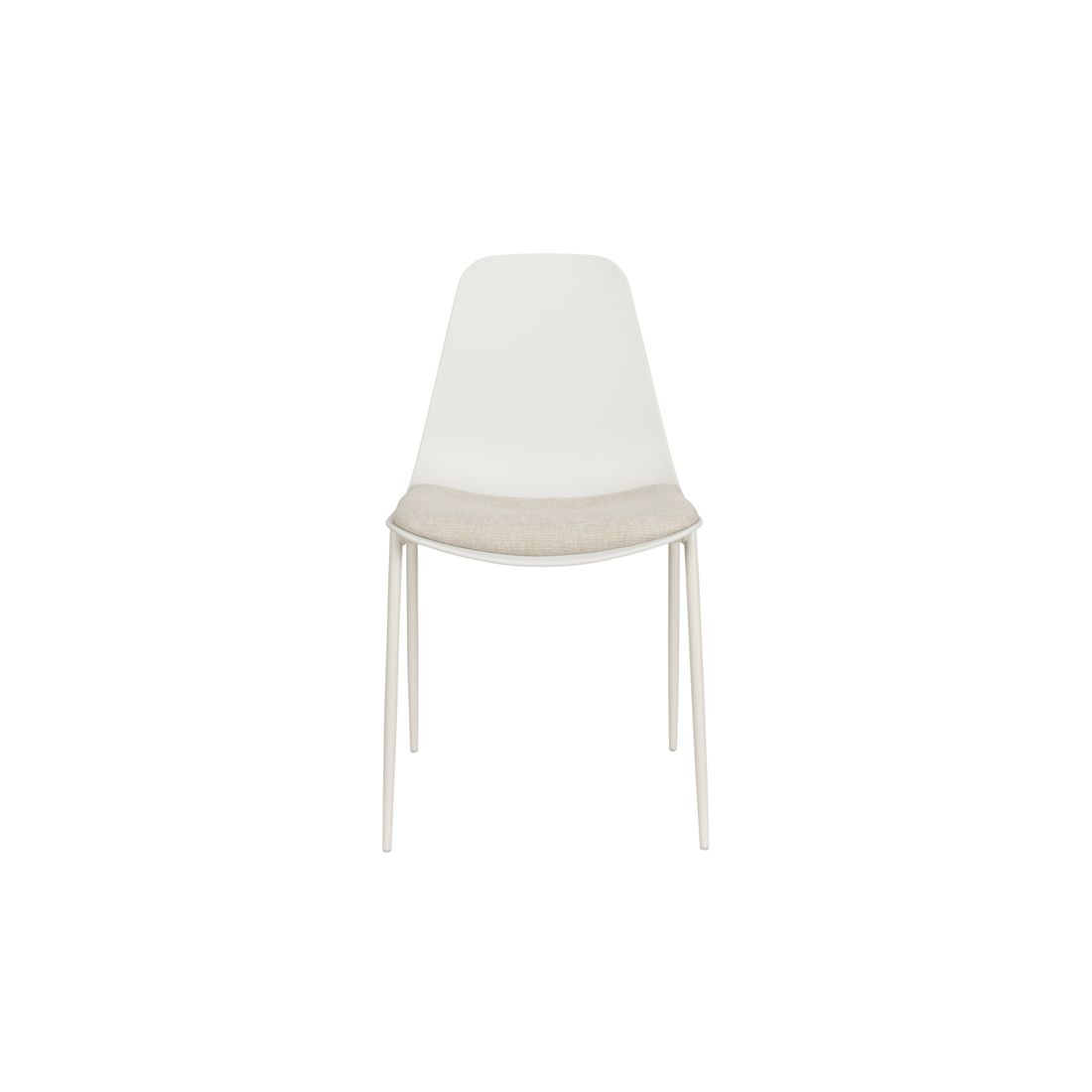 White Label Living Eetkamerstoel Jeffrey Wit - KwaliteitWonen.nl