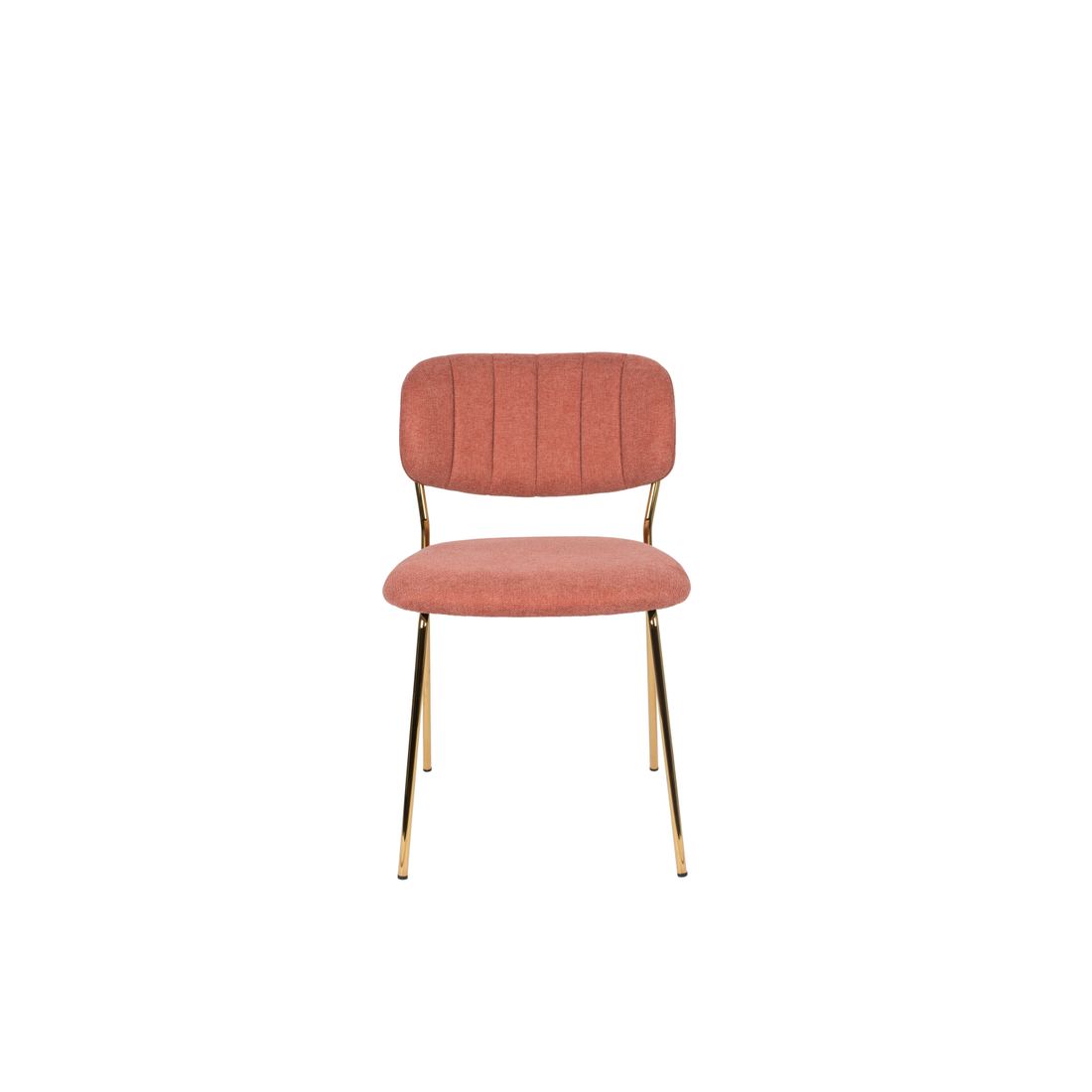 White Label Living Eetkamerstoel Jolien Goud Roze - KwaliteitWonen.nl