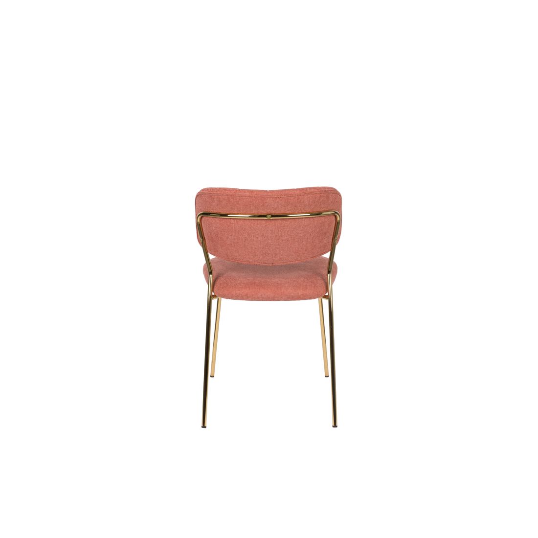 White Label Living Eetkamerstoel Jolien Goud Roze - KwaliteitWonen.nl