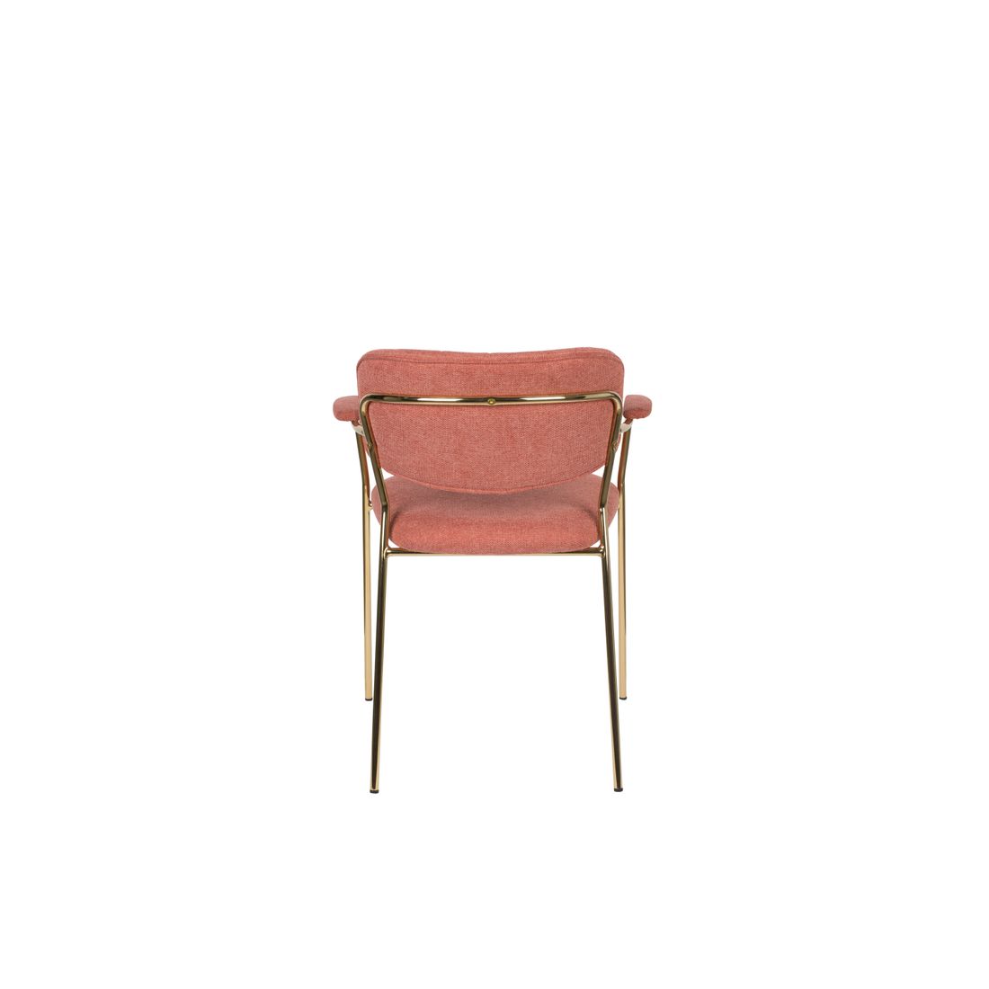 White Label Living Eetkamerstoel Jolien Goud Roze - KwaliteitWonen.nl
