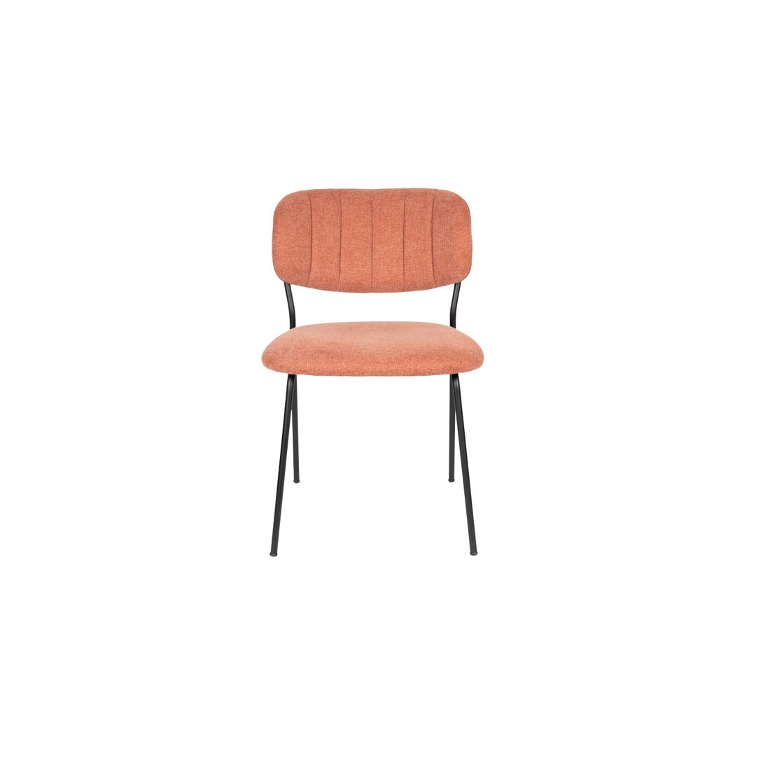 White Label Living Eetkamerstoel Jolien Zwart Roze - KwaliteitWonen.nl