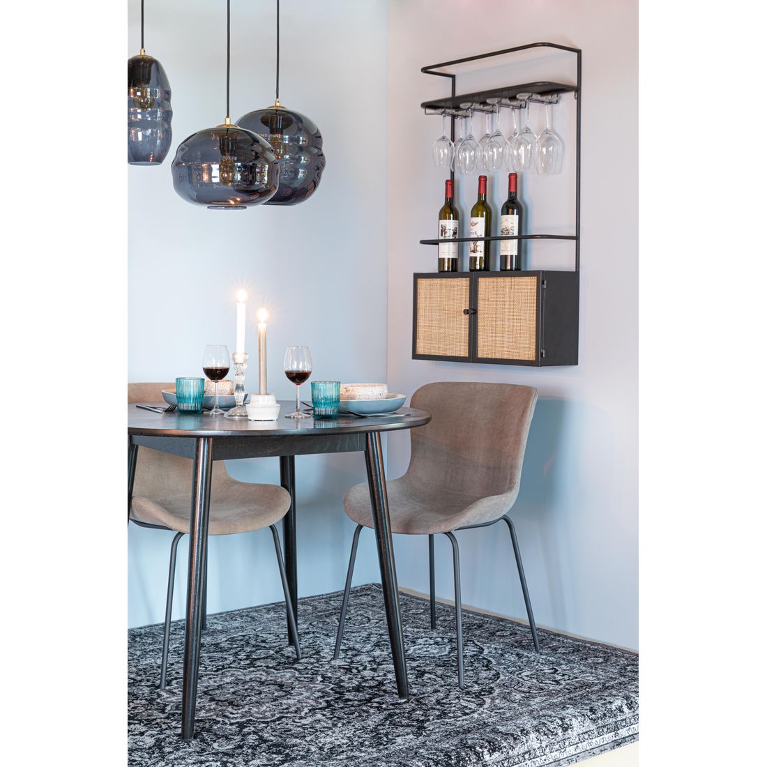 White Label Living Eetkamerstoel Junzo Grijs - KwaliteitWonen.nl
