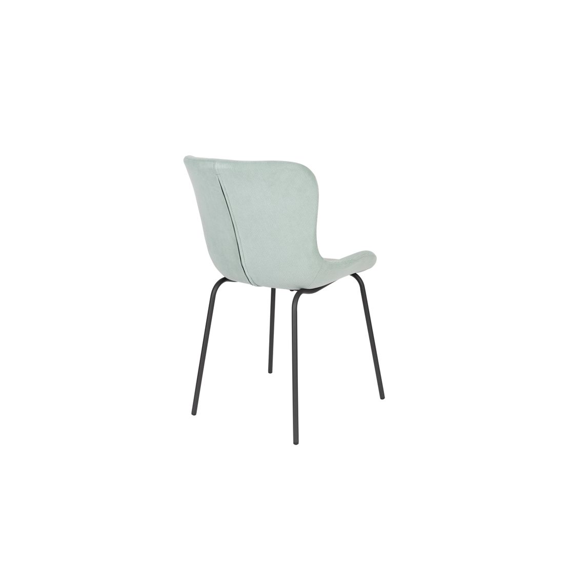 White Label Living Eetkamerstoel Junzo Rib Groen - KwaliteitWonen.nl