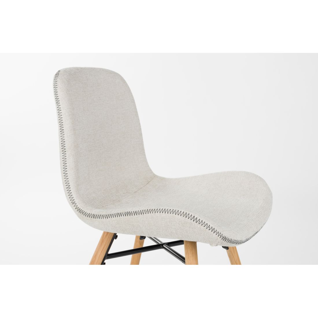 White Label Living Eetkamerstoel Lester Beige - KwaliteitWonen.nl