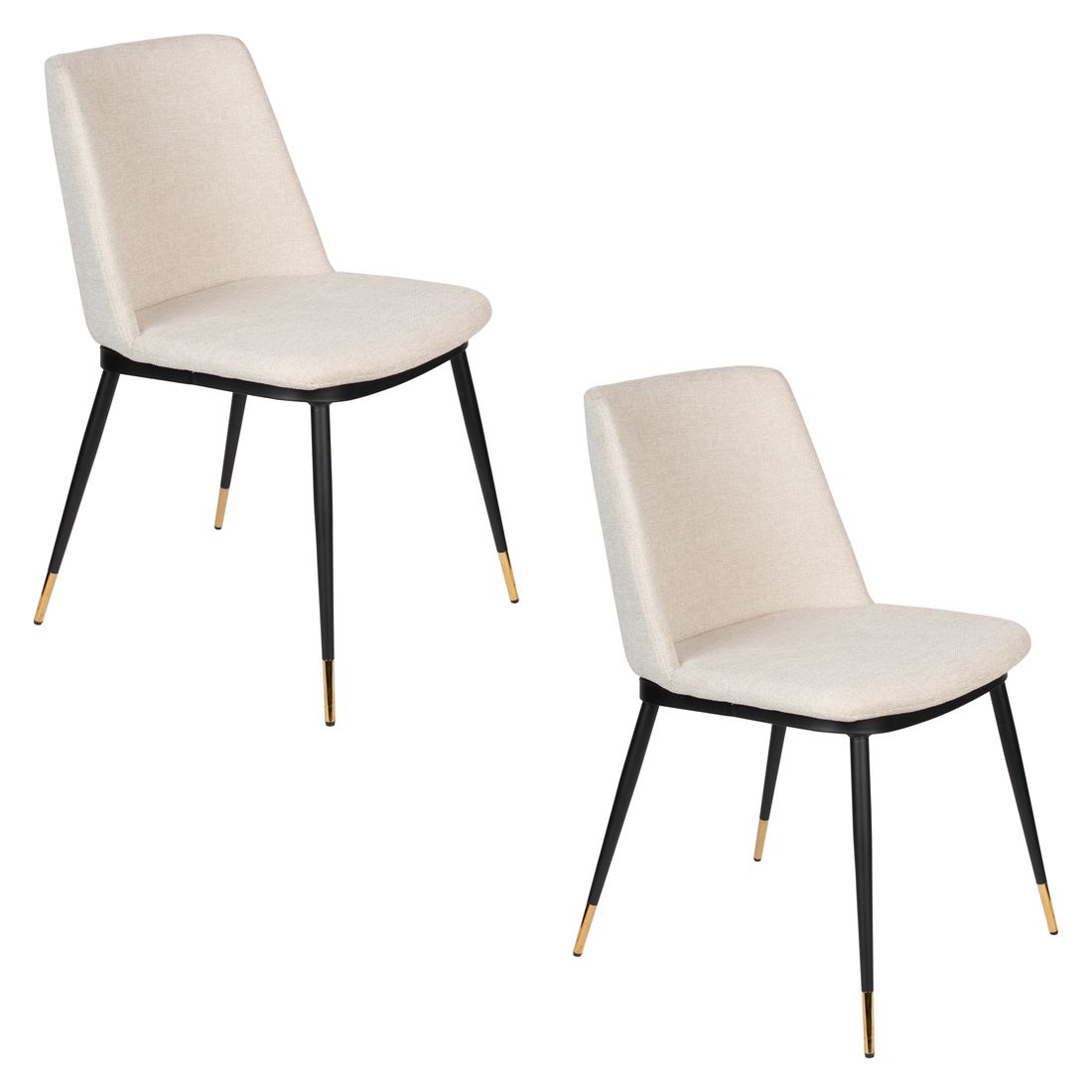 White Label Living Eetkamerstoel Lionel Beige - KwaliteitWonen.nl