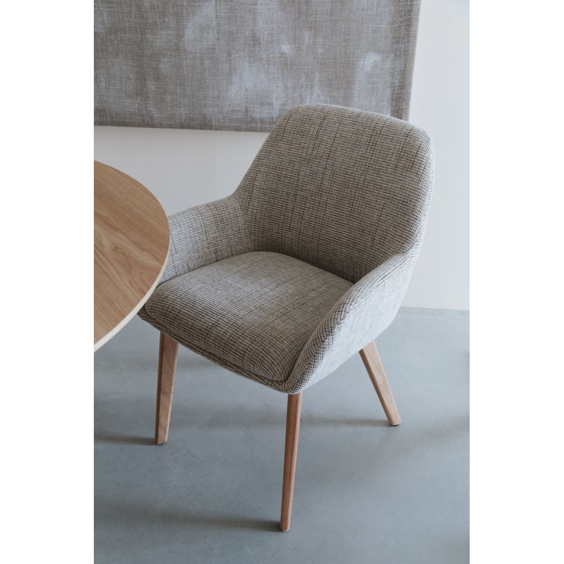 White Label Living Eetkamerstoel Loua Beige - KwaliteitWonen.nl