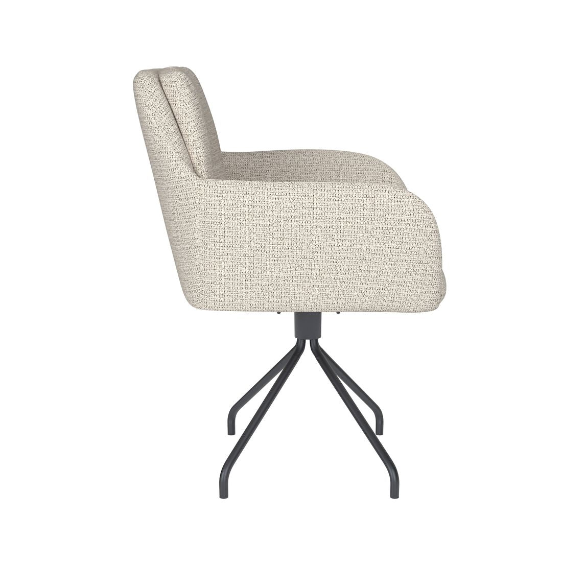 White Label Living Eetkamerstoel Pete Wit Spin - KwaliteitWonen.nl