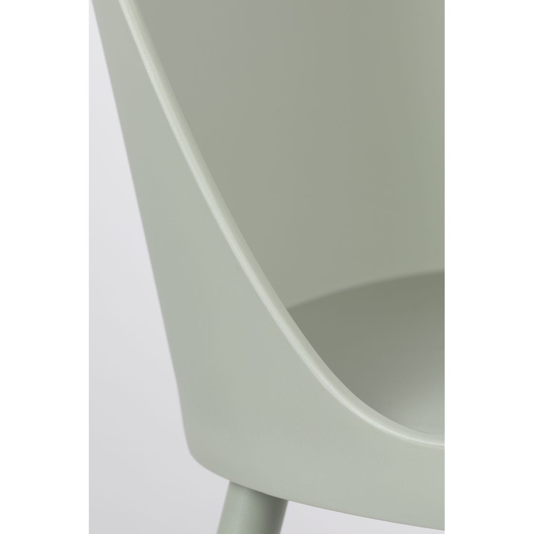 White Label Living Eetkamerstoel Pip Groen - KwaliteitWonen.nl