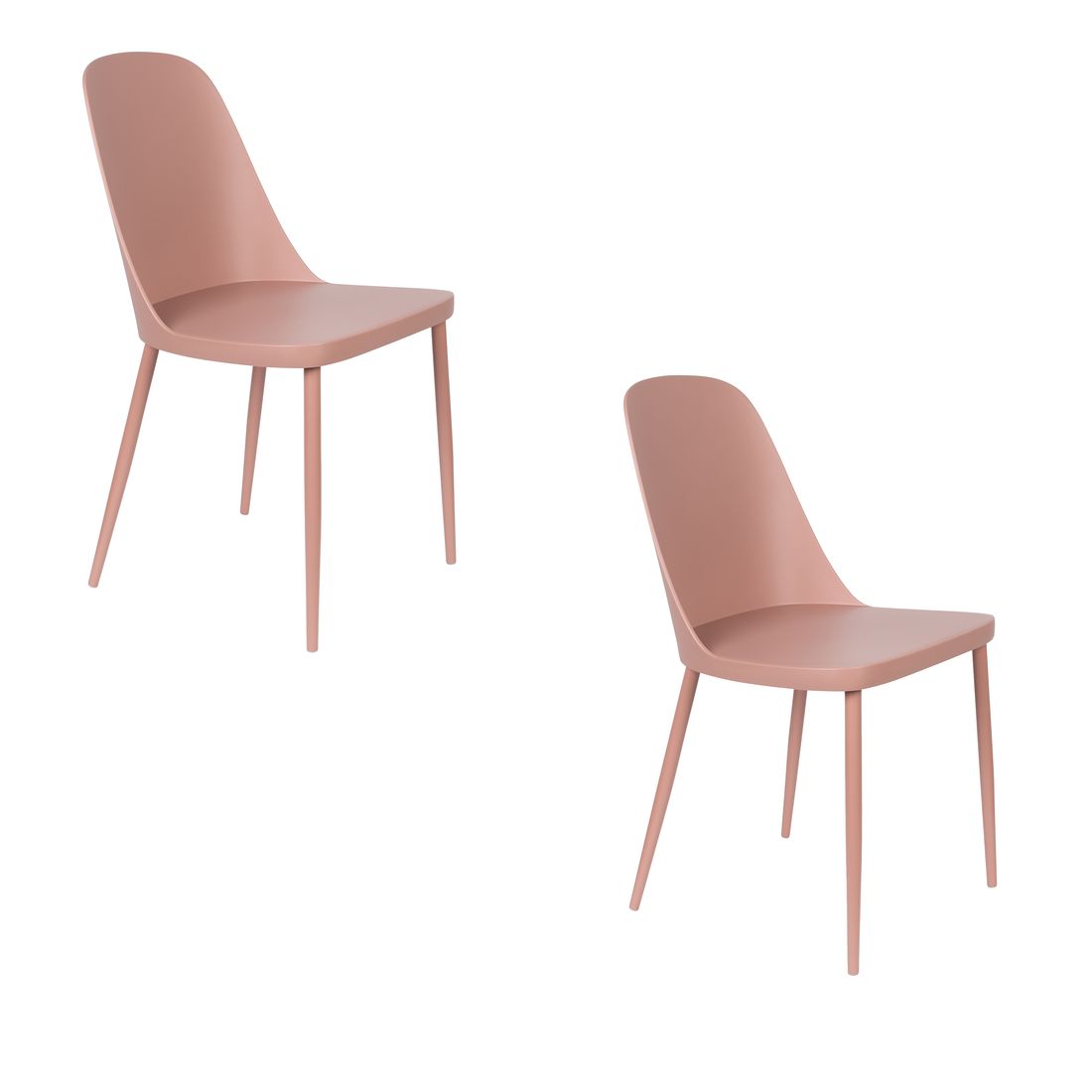 White Label Living Eetkamerstoel Pip Roze - KwaliteitWonen.nl