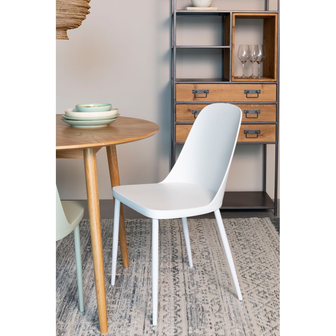 White Label Living Eetkamerstoel Pip Wit - KwaliteitWonen.nl