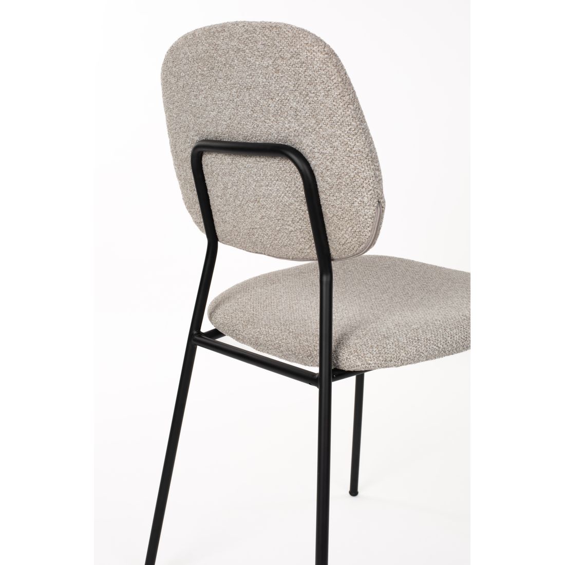 White Label Living Eetkamerstoel Roos Grijs Beige - KwaliteitWonen.nl
