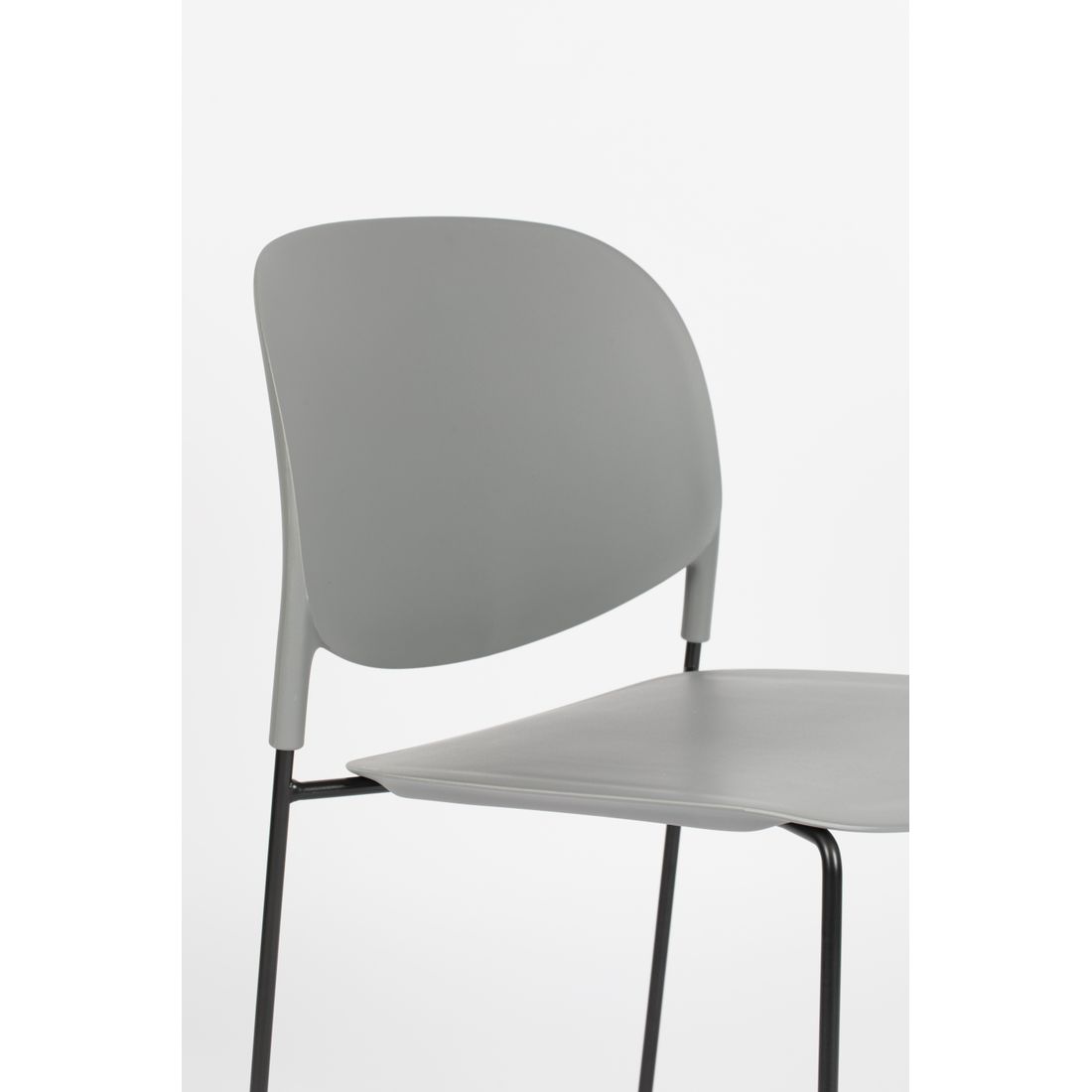 White Label Living Eetkamerstoel Stacks Grijs - KwaliteitWonen.nl