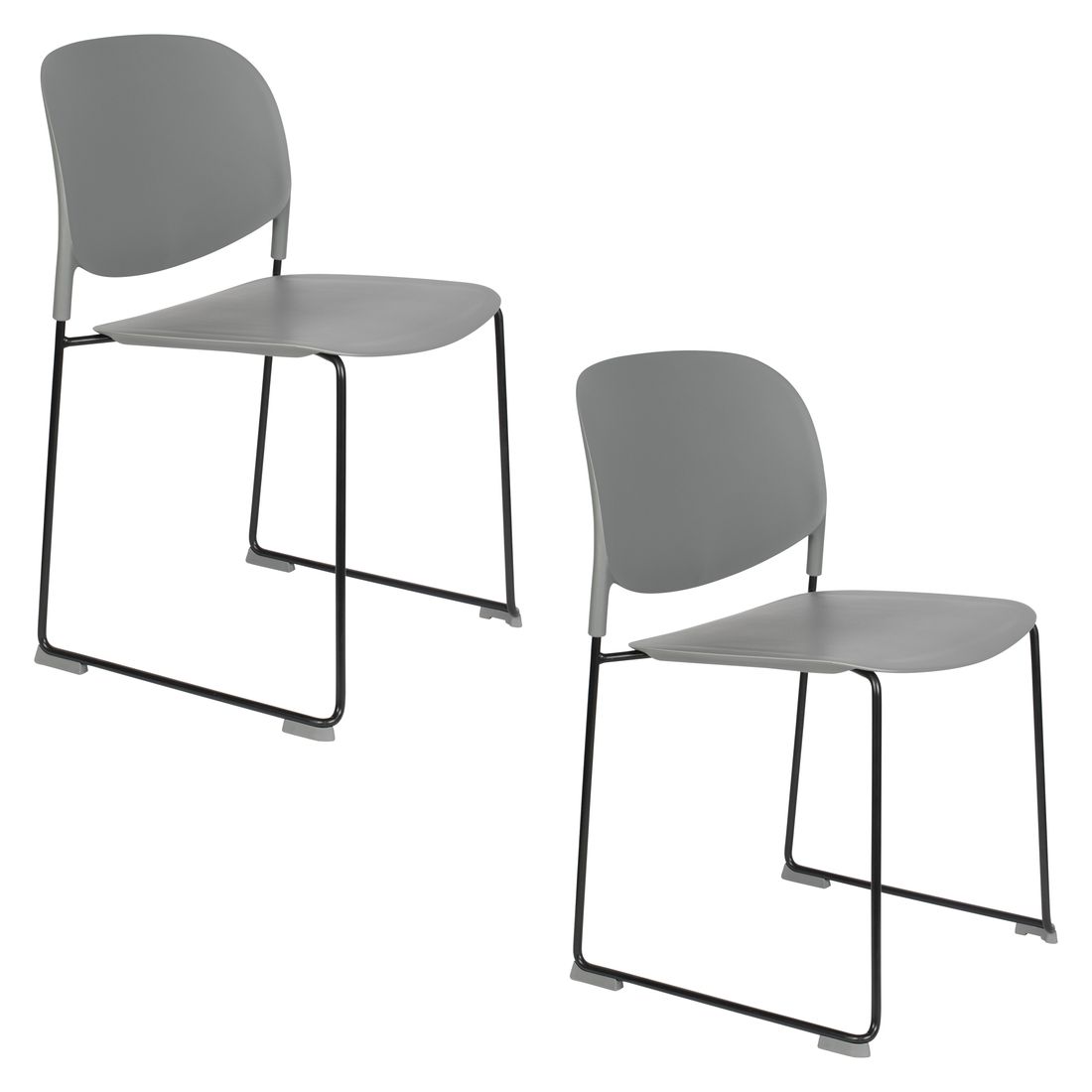 White Label Living Eetkamerstoel Stacks Grijs - KwaliteitWonen.nl
