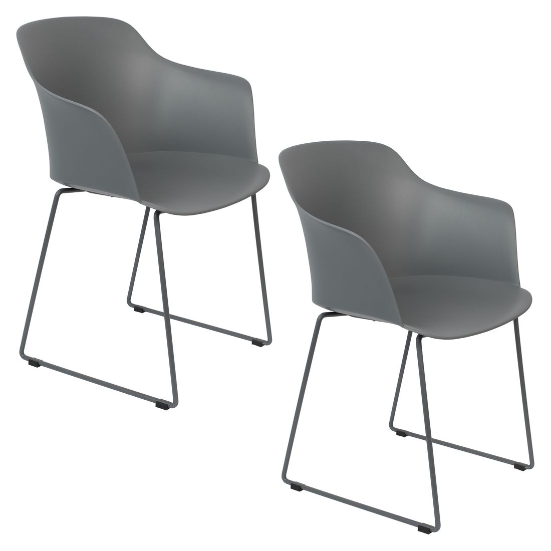 White Label Living Eetkamerstoel Tango Grijs - KwaliteitWonen.nl